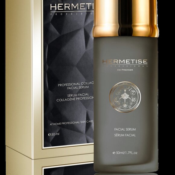 HERMETISE PROFESSIONAL COLLAGEN & VITAMIN C FACIAL SERUM-1.7 oz/50 ml-NEW-SEALED - Picture 2 of 3